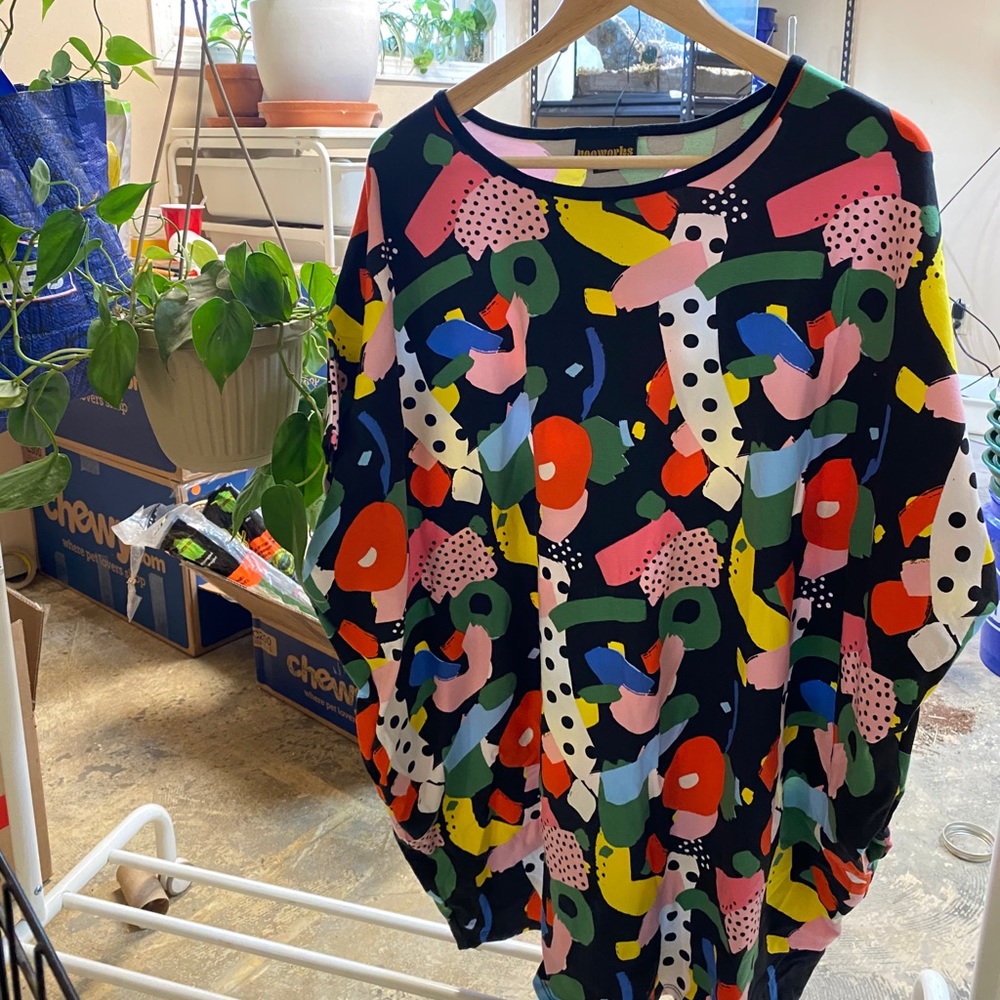 Nooworks Circle Dress in Party Print